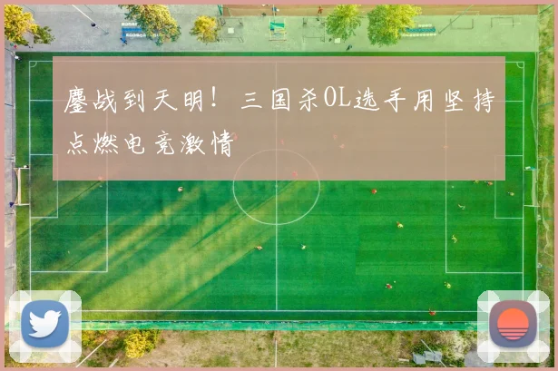 鏖战到天明!三国杀OL选手用坚持点燃电竞激情