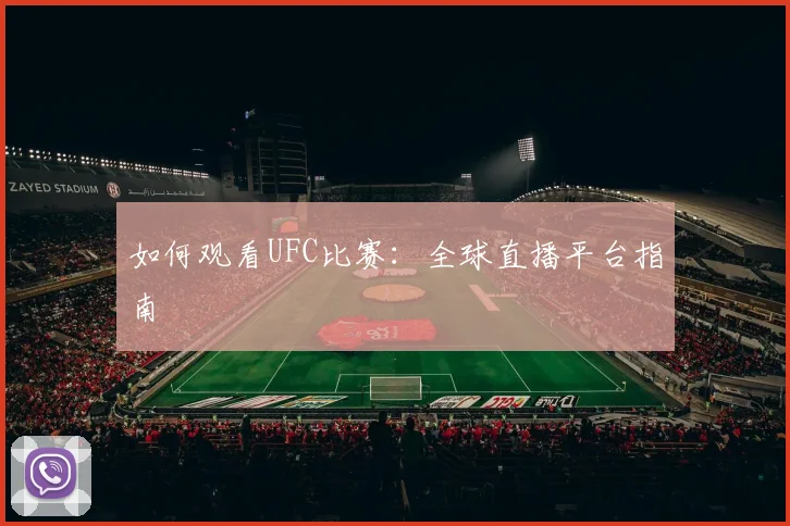 如何观看UFC比赛:全球直播平台指南